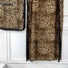 Roupas étnicas 2024 Winyi Leopard Print Crew Neck Kaftan Abaya Modest Batwing Sleeve Maxi Dress com uma África feminina de Hijab