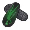 Slippers Indoor Green extraterrestre Figure d'hiver chaude maison moelleuse moelleuse moelleuse