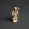 Orecchini di collana set da stella di compleanno in ottone desktop collezione statue in bronzo per adorare le statue del Buddha soggiorno decorazione scultura moderna