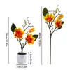 Dekorative Blumen künstliche Bonsai Magnolia Blumenstopf Hochzeit Party gefälschte Pflanzen Dekor Garten Home Office Room Dekoration