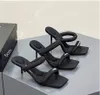 De nieuwste mode hoogwaardige slippers slippers dames designer schoenen comfortabele voetblokken met hoge hakken schoenen vrijetijdsblokdistributie hoogwaardige dames sandalen