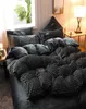 Nordic Bed Duvet Cover 220x240 King Size Pokonter kołdra luksusowa flanelowa aksamitna podwójna 150 y 211247929828