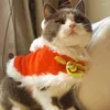 Kedi Kostümleri Noel Kostüm Santa Pelerin Evcil Hayvan Küçük Kediler Sıcak Köpekler Ceket Cape Giyim Giysileri Evcil Hayvan Malzemeleri