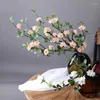 Fiori decorativi simulato ramo morto plum fiore in schiuma morbida e auto -formazione romantica artificiale artificiale