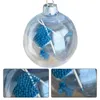 Party Decoration AFBC Knitting Christmas Ball Ornament - And Crocheting Decorative With Hanging Hoop Winter