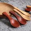 Spoons 1pcs/2pcs Small Mini Natural Wooden Spoon Scoop For Tea Honey Coffee Seasoning Salt Sugar Cooking Tools Kitchen Gadgets