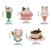 動物猫アイスクリームバッジかわいいアニメ映画ゲームゲームハードエナメルピンコレクション漫画ブローチバックパックバッグカラーラペルバッジ