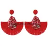 New Drop Shape Tassel Earrings for Women Pendientes Dangle Pendientes Mujer Moda 2023 Boho Indian Jewelry Bohemian Earrings