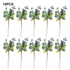 Fleurs décoratives 10pcs Simulation de Noël Berry Artificiel Fleur Fruit Cherry Plantes à la maison Décoration de la fête DIY Gift