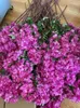 Fiori decorativi un rami di mirtle crape artificiale Longter lagemiaemia Speciosa fiore di seta decorazione floreale