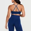 Lu Set Jumpsuit Align Lemon Effortless Seamless Yoga Women Bra High Waist Leggings Fiess Clothing Femme Sportswear Sports Suit 2 Pieces Gym