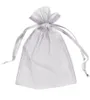 100шт 5x7 дюймов серебряные сумки с серебряной органзами в подарочной упаковке свадебная пакет для рождественской вечеринки 13 x 18 см. Многократные цвета красный розовый слоновой кость 3892780