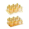 Plates Divided Dried Fruits Tray Transparent Decoration Storage Container Modern Multi Use For Snack Home Dining Room Parties Appetizer