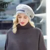 FS Frent Beret Hat for Women Warm Hats Winter Beanie Cap