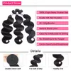 Body Wave Bundles Human Hair for Women Weave Natural Black 12a I 134 Piece 240402