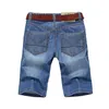 Zomer dunne denim shorts voor mannen goede kwaliteit shorts jeans heren katoen vast rechte jeans shorts mannelijke blauw casual jeans maat 40 240412