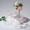 Vases Nordic Style Transparent Glass Vase Creative Striped Flower Arrangement Set Desktop Decoration Home Decor