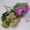 Decorative Flowers Silk Fake Plants Artificial Hydrangea Bouquet Wedding Bride With Home Study Garden Flower Arrangement Decoration