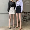 Jupes femme en noir et blanc jupe de jean féminin d'été
