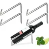 Kitchen Storage Metal Single Wine Bottle Holder Display Rack Wrought Iron Table Racks For Home Bar Cabinet Countertop Organizae