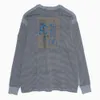 トップスキャビクトパーカーc.e cav empt tシャツ男性女性ゆるいカジュアル長袖ストライプスプライスパッチ刺繍最高品質のストリートウェアキャビンプショットTシャツ411