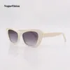 Sonnenbrille hochwertiger Acetatrahmen Schmetterling für Frauen Mode mit Perlen im Freien UV400 Schutzbrillen