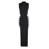 Casual Dresses Women's Sexy Formal Long Evening Dress Party Black Dres