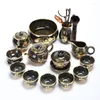 Tee -Sets Gaiwan Chinese Tea Set Accessoires Service Porzellan Keramikkessel Infuser Taza de te Tabelle yx50ts