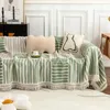Chair Covers Sofa Cover Washable Thicken Dustproof Chenille Soft Plush Towel Cushion Household Supply Slipcovers Couch