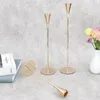 Candlers Gold Metal Stick Holder Centres de fête de mariage pour tables pour manger des chandeliers Ornement Candelabro