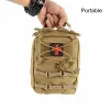 Accessoires Tactical Medical Sac Belt Waist MOLLE PACK SACS OUTDOOR CAMPING CAMPING First Aid Kits Military EDC Survival Tool Pack