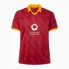 24 25 Magliere Romat Shirt Football Kit 23 24 Barn Kit 2023 2024 Hem Tredje fotbollssatsen Maglieta Train Pellegrini Braham