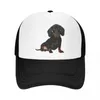 Ballkappen personalisierte Dackel Baseball -Mütze Männer Frauen atmungsaktiven Wiener Dachs Wurst Hund Trucker Hut Outdoor Snapback Sun Hats