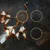 Dekorativa figurer 6st Metal Rings Hoops Dream Catcher Wreaths Macrame Projects