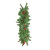 Decorative Flowers Resilient And Sturdy Christmas Pineapple Mailbox Wreath Artificial Berries Pine Cones Vibrant Lighting Effect