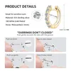 Hoop Earrings Lnngy 2.5mm Moissanite Earring 925 Sterling Silver For Women Girls Korean INS Jewelry Pendientes Oorbellen