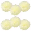 Fleurs décoratives 10 pièces par lot Ivoire papier de soie Pom Pom Poms Boulons DIY Mariage Baby Shower Hanging Decoration