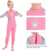 Costume de plongée en combinaison de combinaison de filles 2,5 mm de maillot de bain en néoprène à manches longues surfer de méduses de maillot de bain pour eau froide 240411