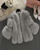 Rozmiar PS Ladies Nowy trend Faux Fur Płaszcz Kobiety moda solidne kurtki fur