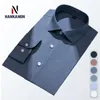 Herrklänningskjortor Windsor Collar French Shirt Wrinkle-Free Longeeved Twill Business Light Luxury Casual Workwear For Men