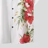 Chemises décontractées pour hommes chemises à imprimé fleur revers hawaïen à manches courtes à manches courtes rétro s-5xl 2024 été