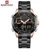 Naviforce armbandsur Naviforce Mens Watches Top Luxury Brand Men Sport Watch Mens Quartz Led Digital Clock Man Waterproof Army Military Wrist Watch High Quality