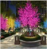 LED Cherry Blossom Tree Light 864pcs LED Bulbs 18m Height 110220VAC Seven Colors for Option Rainproof Outdoor Usage Drop5583131