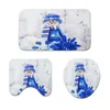 Bath Mats Zeegle Soft Snowman Printed Bathroom Carpet Mat Non Slip Foot Pad Shower Room Toilet Cover Seat