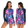 Dames zwemkleding vrouwen print streep patchwork zwempak baden blauwe bikini bodem