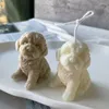 Stampi da forno a candela per cani grattugiata stampo animale orsacchiotto cuccioli di soia cera in cera in silicone cucciolo amante della casa decorazioni per la casa forniture artigianali natalizie