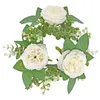 Flores decorativas 2 PCs PCs Titular artificial Garland anel votivo Round Decoration Wedding Baby Shower Table Centerpieces