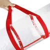 Storage Bags 1 PCS PVC Christmas Wrapping Paper Bag Durable Underbed Xmas Gift Wrap Organiser Easy Carry Handles Clear Waterproof