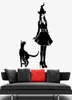 Halloween Wall Decal Witch Cat Pet Animal Halloween Witchcraft Vinyl Wall Sticker Room Home DÉOCRATION WALPPOPER 4355182