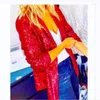 Women's Suits Fashion Sequins Blazers Suit Jacket Casual Long Sleeve Glitter Party Wear Shiny Lapel Coat Rave Outerwear